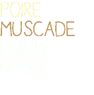 poire muscade poivre blanc